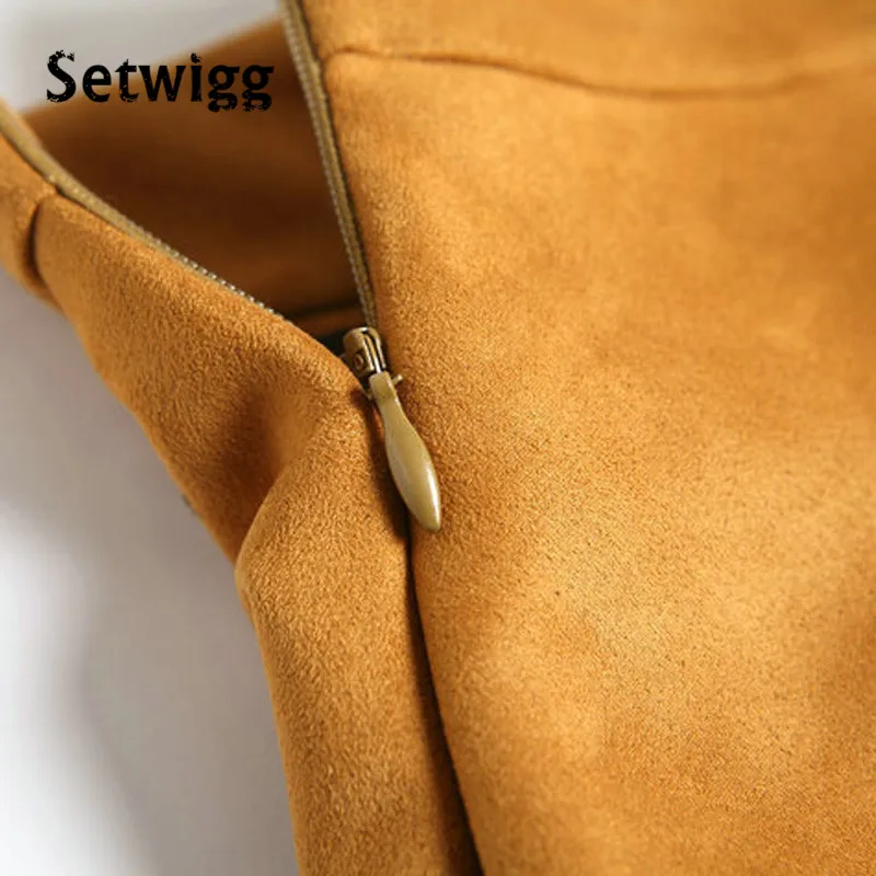 Женская замшевая Юбка миди с карманами до колена|skater skirt|flared skirtmidi skater skirt |