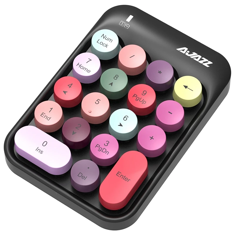 AJAZZ AK18 2 4G Беспроводная цифровая клавиатура финансы ведение счетов внешняя