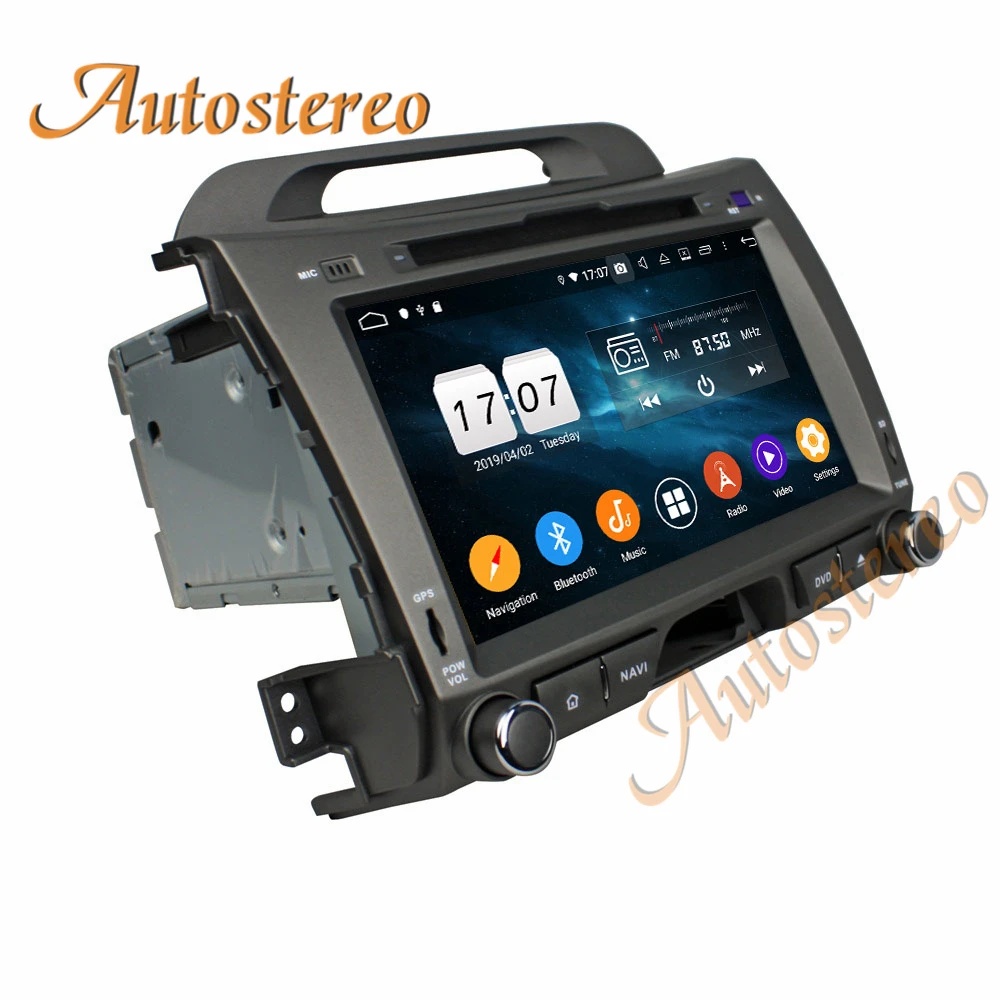 Автомобильный DVD плеер Android 9 PX5/PX6 GPS навигация для KIA SPORTAGE R 2010 2012 радио рекордер