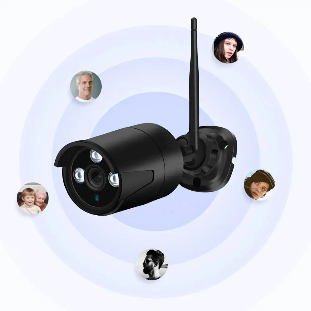 Беспроводная камера видеонаблюдения HD 720P/1080P Wi-Fi IP Onvif Внешняя с функцией
