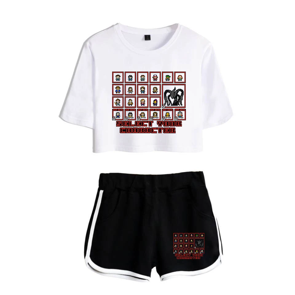 Необычные вещи костюм футболка Нэнси Wheeler для бега шорты странные одежда женщин