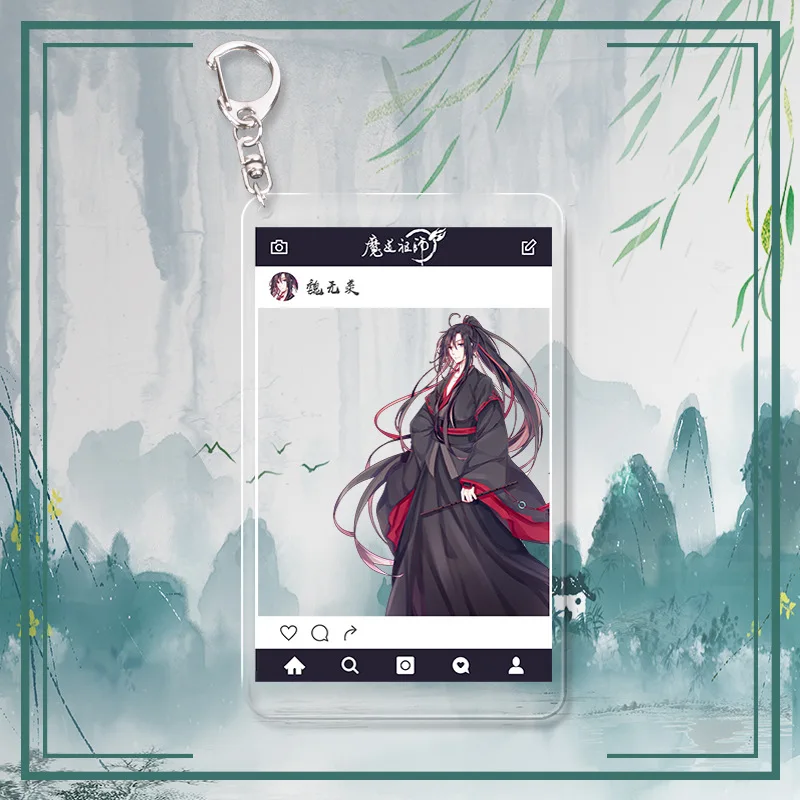 9 Аниме брелок Grandmaster of Demonic Cultivation Tian Guan Ci Fu FATE My Hero Academy mo dao zu shi мультфильм акриловый брелок - Цвет: 9
