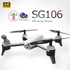 SG106 Wi-Fi FPV мини Радиоуправляемый Дрон 4K камера оптический поток 1080P HD Двойная камера воздушное видео Радиоуправляемый квадрокоптер вертолет игрушки для детей