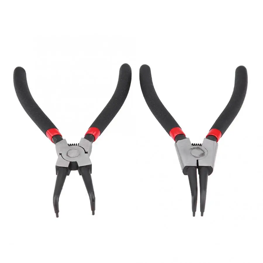 

4Pcs 7inch Circlip Plier Internal External Bent Straight Snap Ring Circlip Pliers Tool Car Repair Car Disassembly Tool