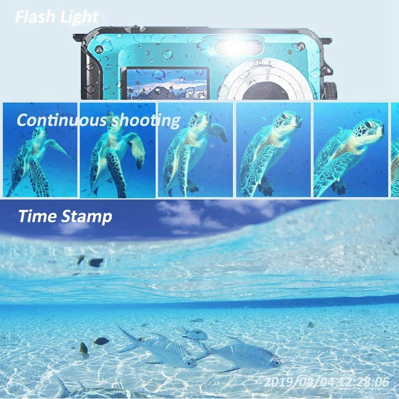 Новая внешняя одноэкранная камера водонепроницаемая HD Цифровая Dv подводная 240000