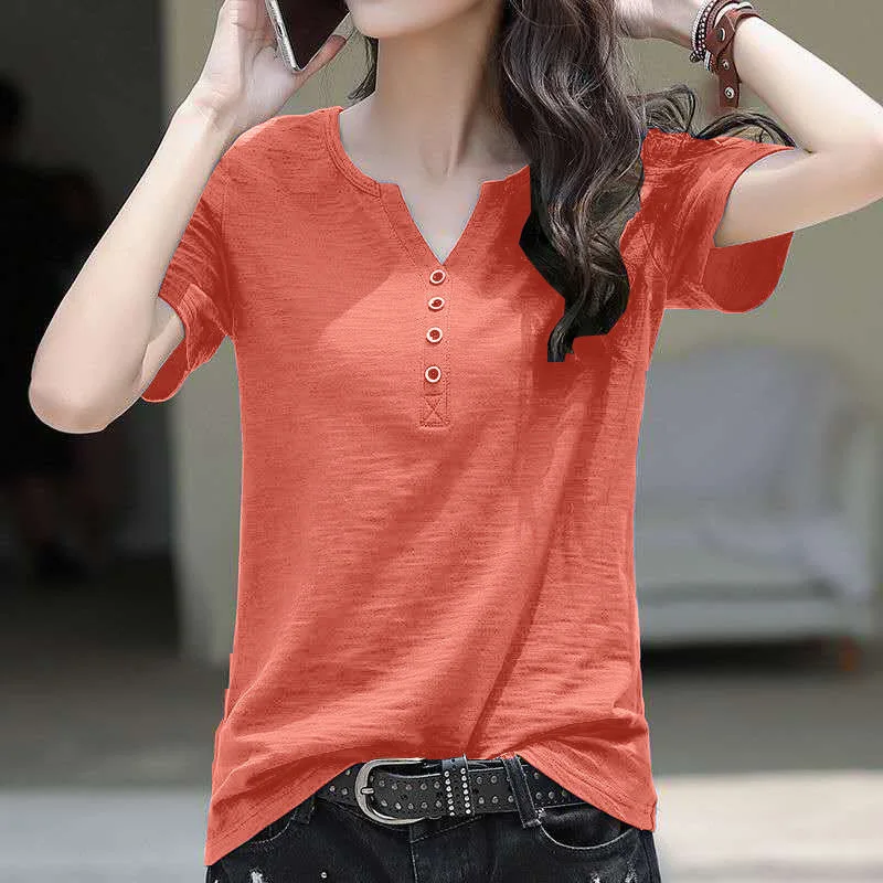 

Fashion Logo Printing T Shirts Women's Short Sleeve Fashion 100% cotton Female gray T-Shirts