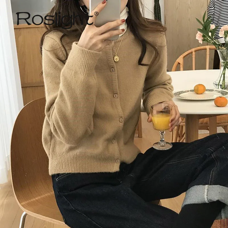 

Cashmere Sweater Cardigan Women Single Breasted Long Sleeve Vintage Knitted Sweater Preppy Style Jumper Autumn Winter Cardigans