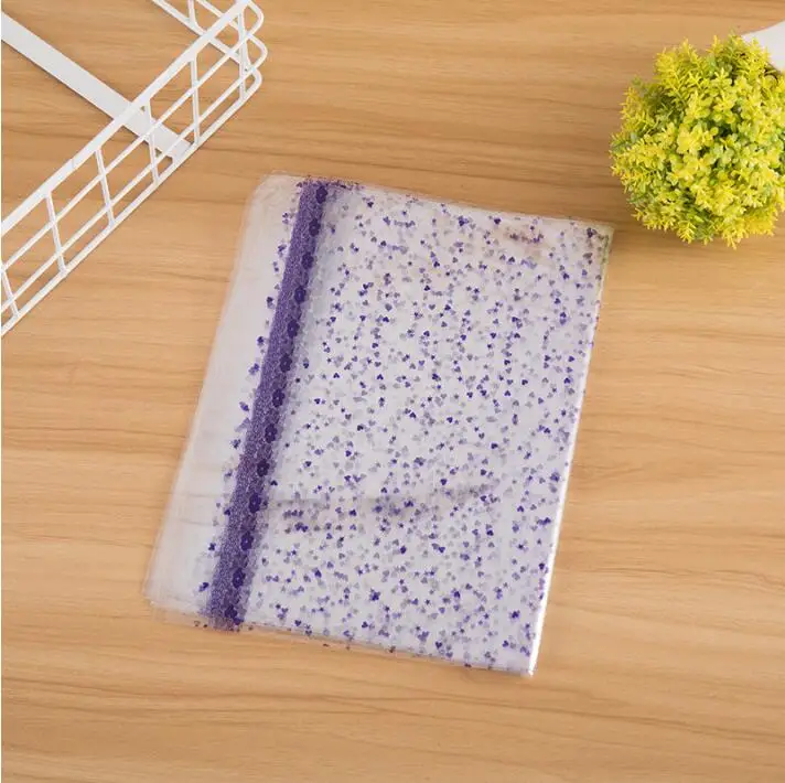 Purple 100 шт, 18x25 см/34x49 см, 4 размера, большой цветок, кружевной бант, подарочная упаковка, opp пакет, самоклеющиеся пакеты, мешок для конфет, мешок для печенья, печенья - Цвет: Purple