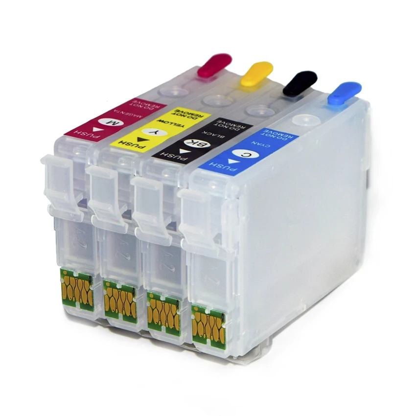 

T702 T702XL Refill Ink Cartridge with Chip for Epson Workforce Pro WF-3720 WF-3733 WF-3730 Printer