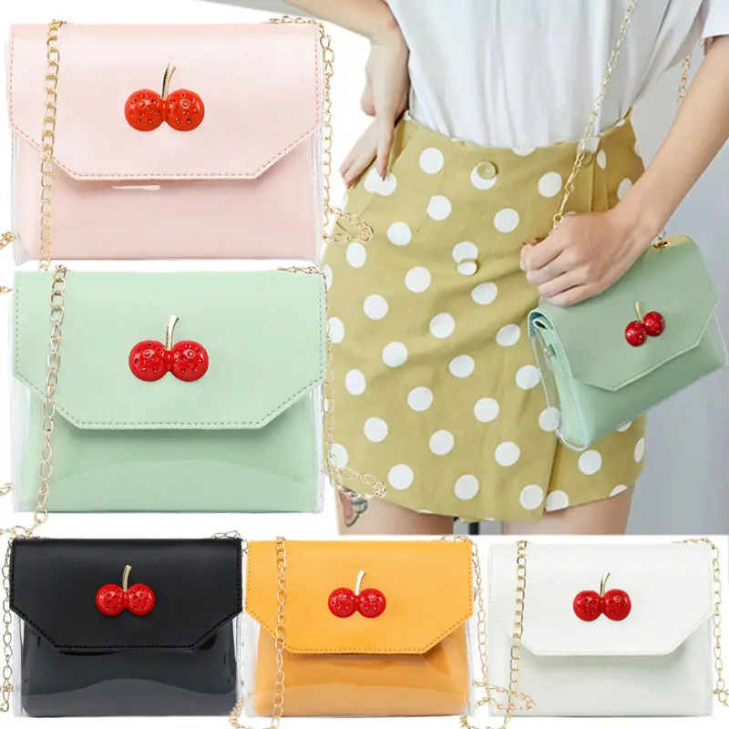 Новая женская кожаная сумка мессенджер из ПВХ Повседневная мини Милая на плечо