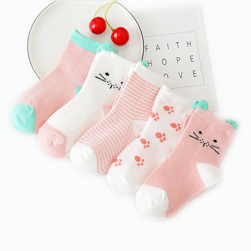 5 пар/лот для маленьких девочек носки мальчиков и из хлопка с рисунком героев