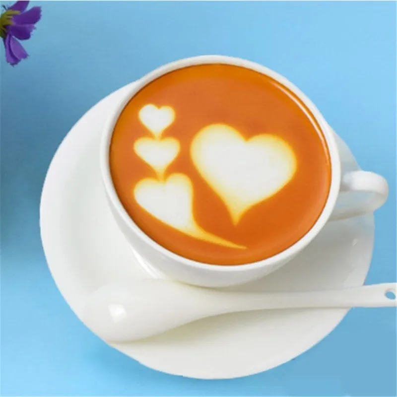 16 шт. трафареты для капучино латте кофе необычная бариста шаблон форма рисования