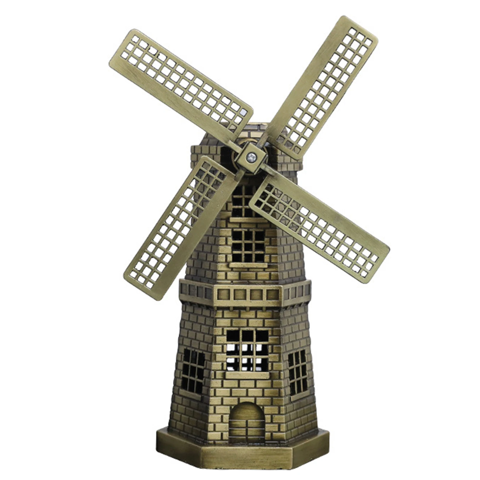 Ретро голландский ветряные мельницы Модель корабля Античная Сувенир украшение
