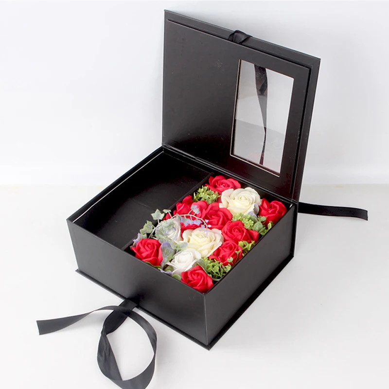 Мыло роза искусственный цветок квадратное романтическое мыло подарочная