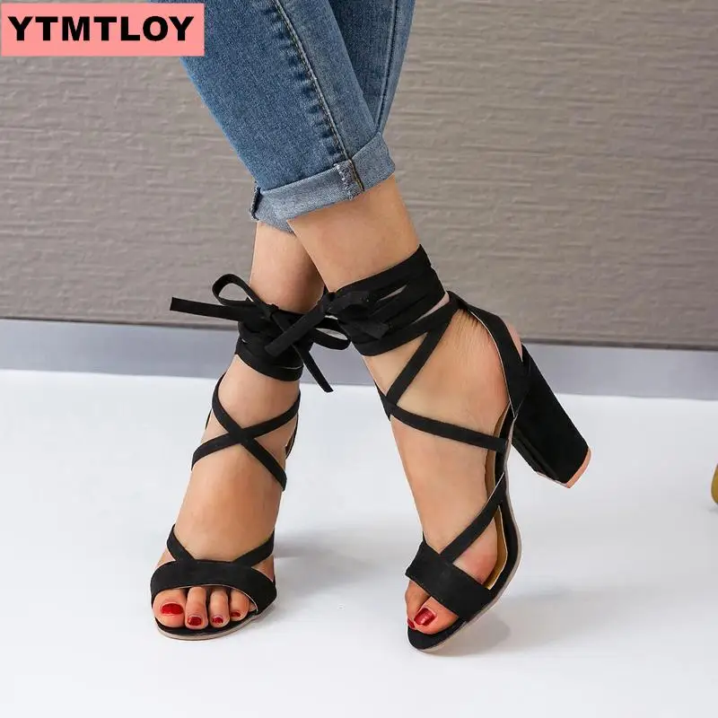 Женские сандалии на плоской подошве пляжная обувь удобные высоком толстом