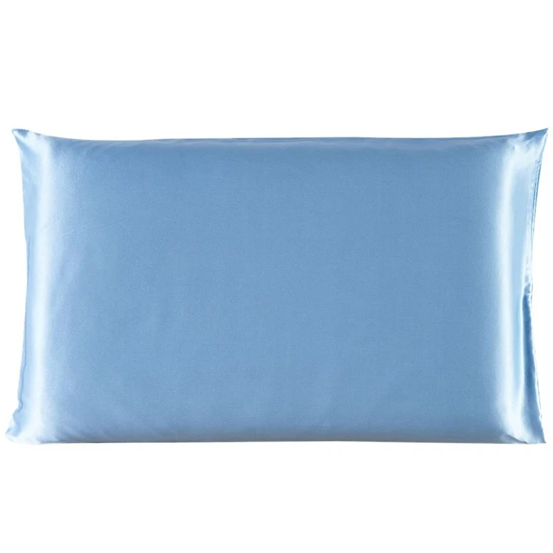 

New Solid Color Emulation Satin Silk Pillowcae Square Pillow Single Cover Chair Seat Plain Pillow Cae Cover Multi-color
