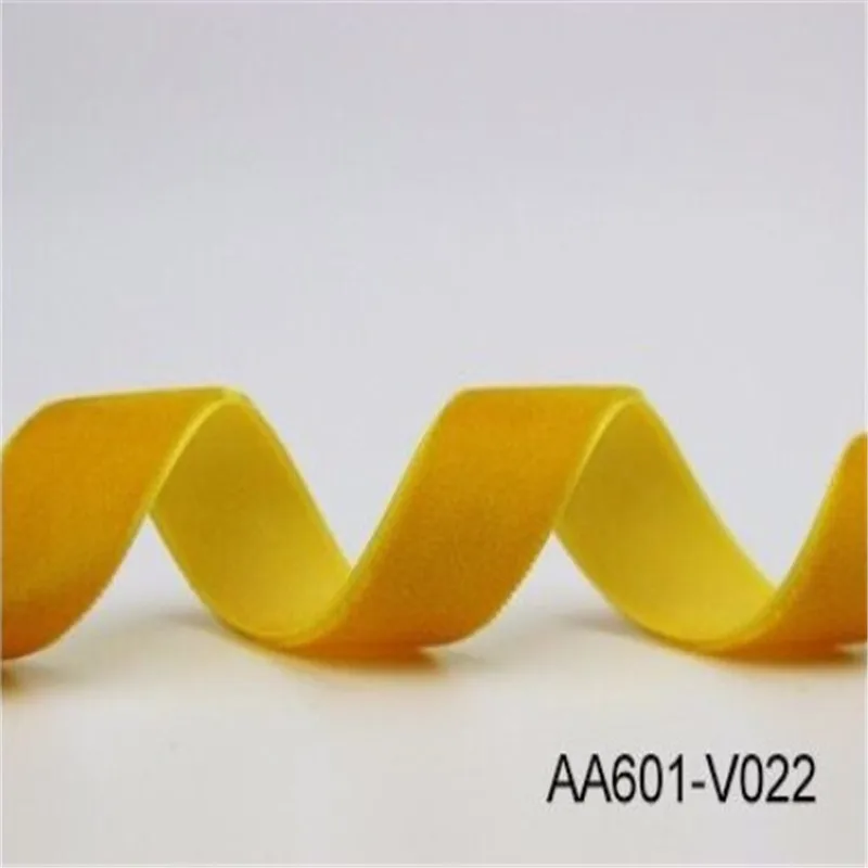 6 мм 10 15mmYellow Золотая односторонняя бархатная лента для ручной работы букет