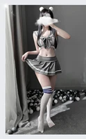 sexy school girl cosplay outfit erotic college jk uniform for women mini skirt japanese student role play set hot sale