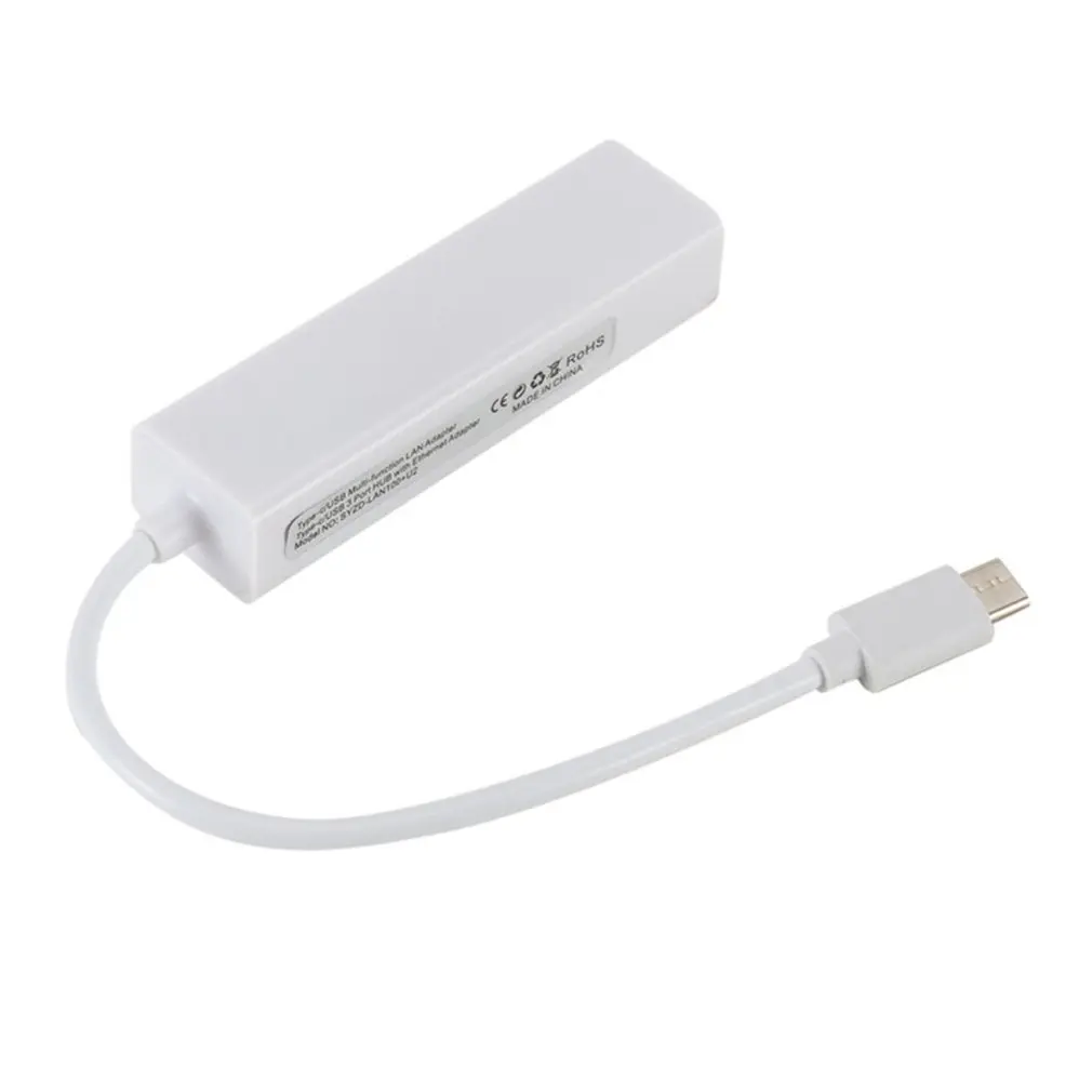 Несколько USB C 3 1 Тип до RJ45 Ethernet сетевой адаптер Hub кабель для Macbook ПК Lan Кабель