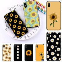 sunflower flower yellow aesthetics coque cover funda phone case for iphone 11 12 mini pro xs max 8 7 6 6s plus x 5s se 2020 xr