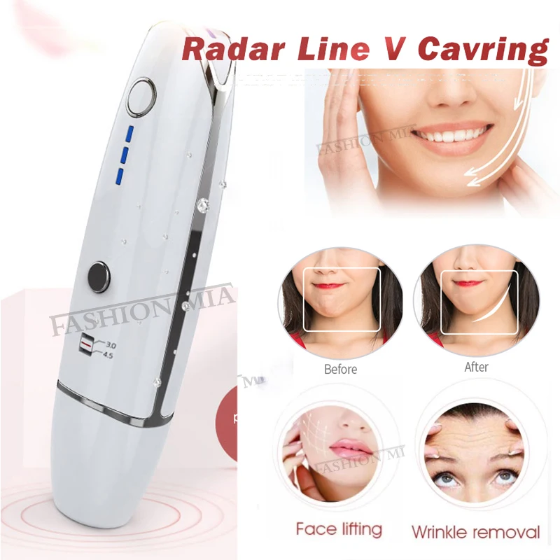 

mini100-240v rf radares linha v-forma anti-rugas pele aperto ultra-som de levantamento de cara ferramenta de cuidados faciais