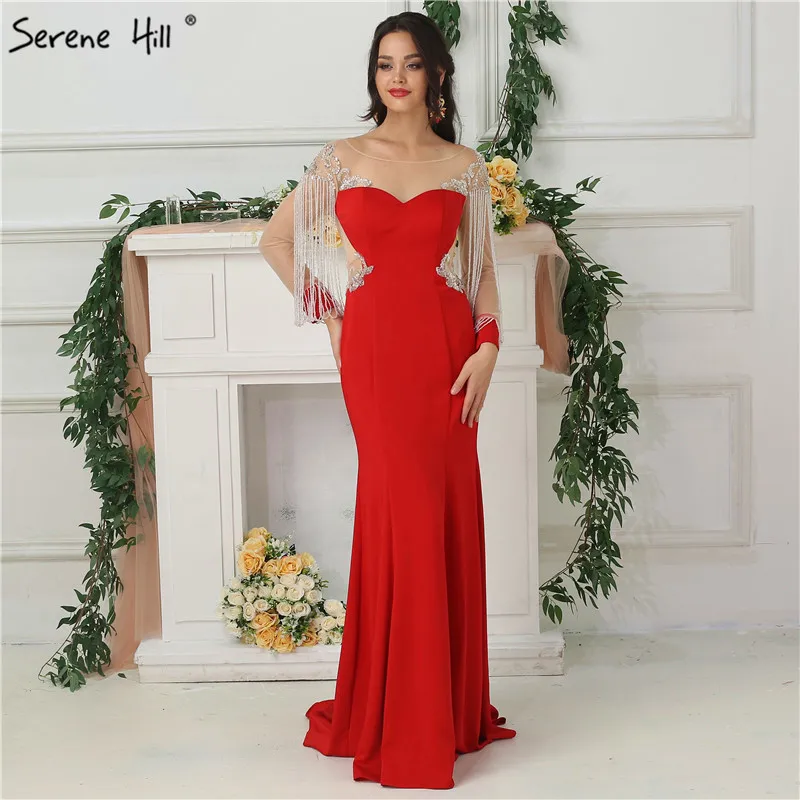 Соблазнительные прозрачные вечерние платья с длинным рукавом и юбкой-годе