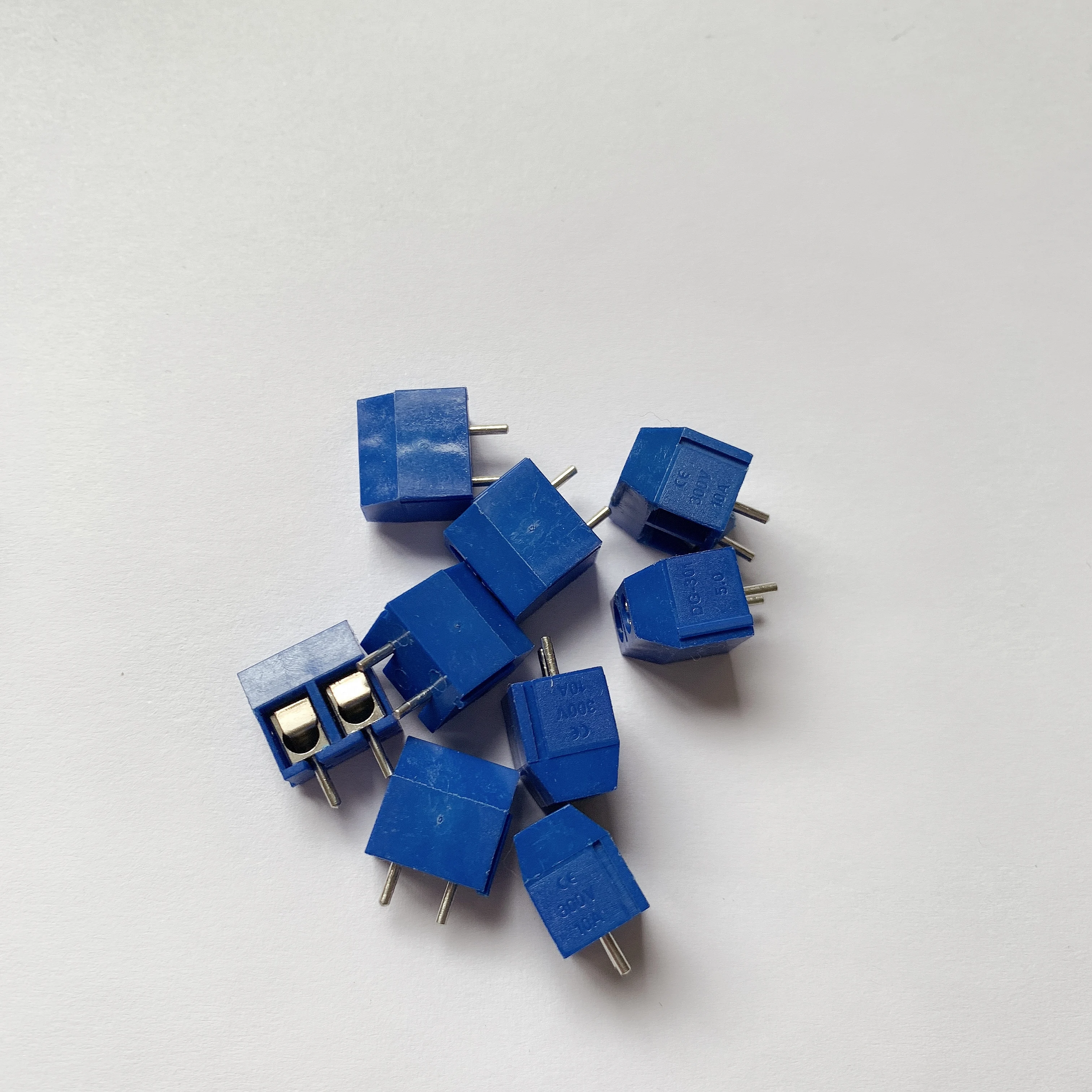 20 шт./лот KF301 2P винт 2Pin 5 0 мм прямой контакт PCB винтовая Клеммная колодка