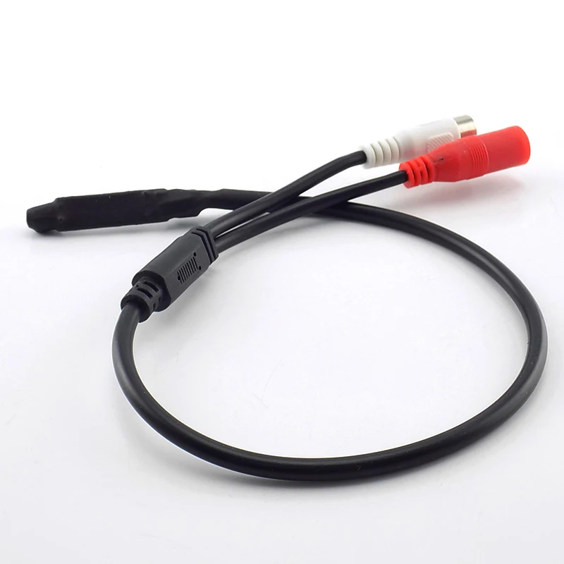 DC 12V Мини CCTV микрофон пикап кабель питания Звуковой Монитор звукосниматель аудио