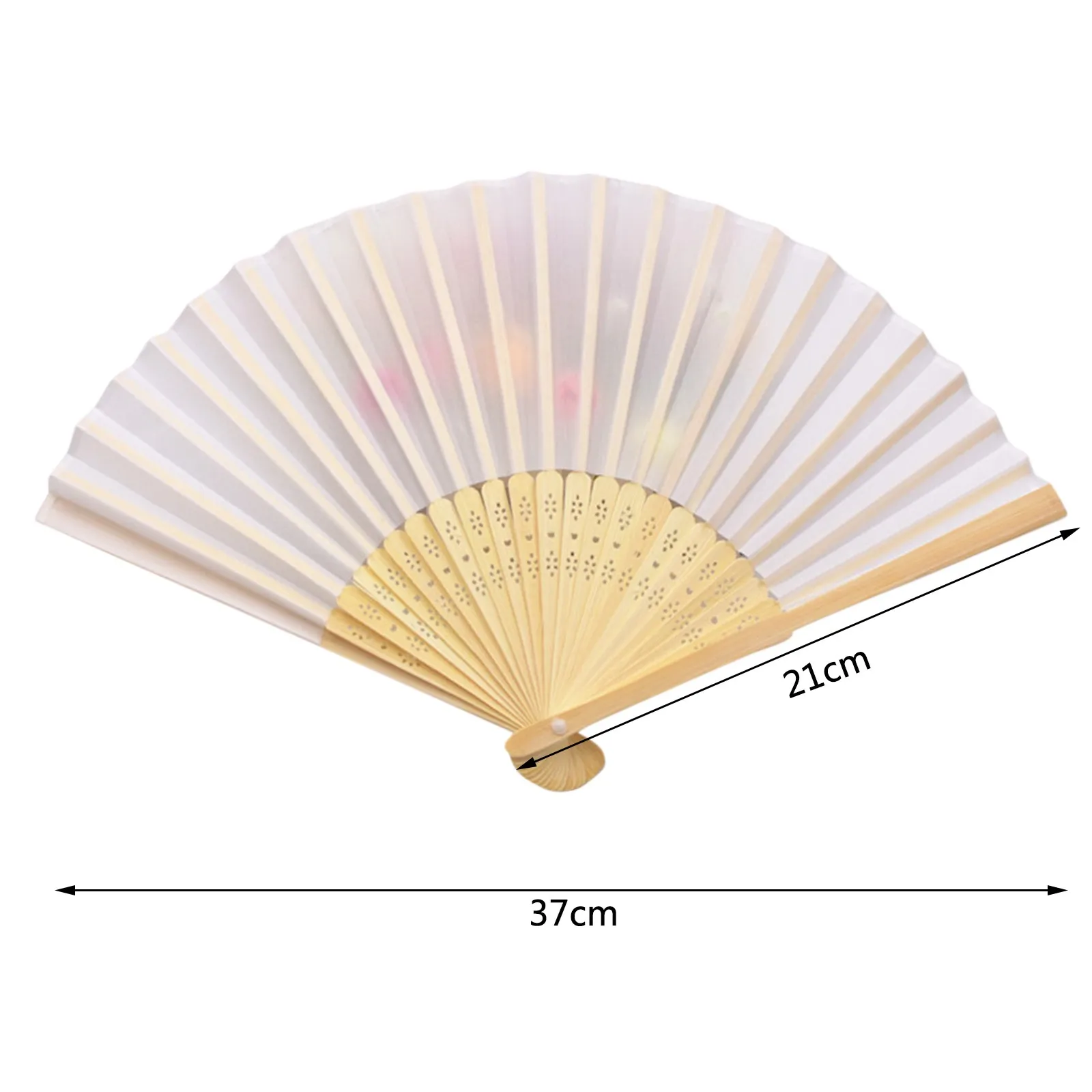 

25# Summer Vintage Folding Hand Held Flower Fan Chinese Style Dance Wedding Party Pocket Gifts Wedding Colorful Chinese Fans