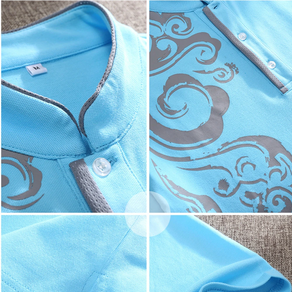 Хлопковая футболка Tai Chi с вышивкой топ короткими рукавами в китайском стиле |