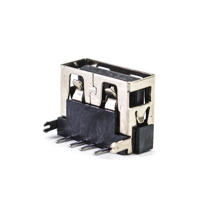 10 шт./лот гнездо USB 4 Pin DIP Тип A задний ряд 2 фута разъем Разъем Розетка с крышкой