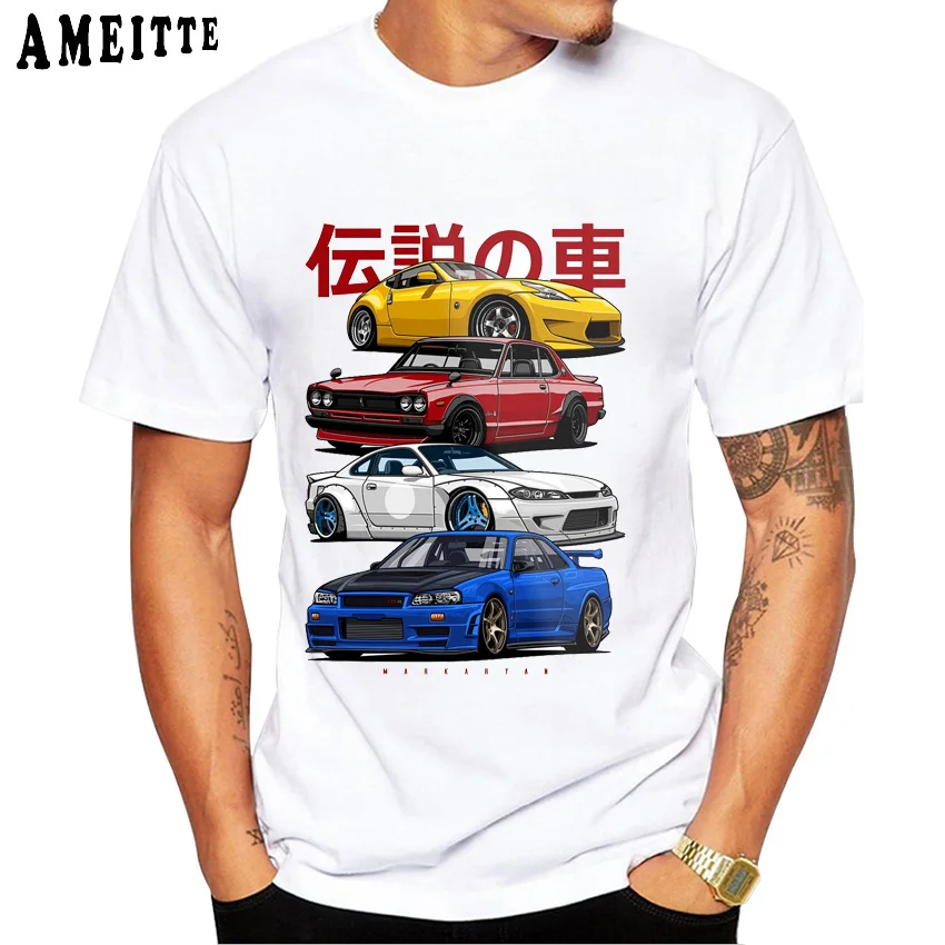 Новая летняя модная мужская футболка JDM Mix Civic CRX Integra Car с принтом повседневные