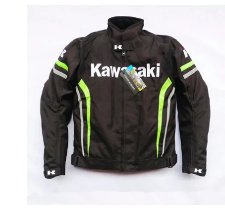 Ветрозащитная Водонепроницаемая мотоциклетная гоночная куртка Kawasaki из