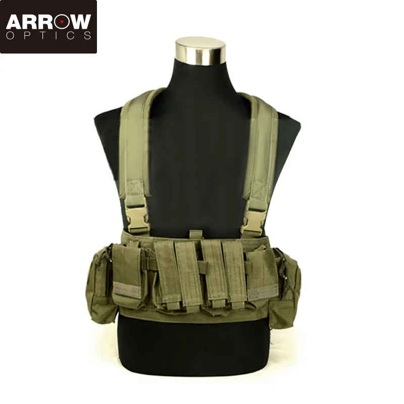 

1000D Nylon Tactical Vest CS Match Wargame Hunting Protective Adjustable Vest Outdoor Sports Military Gear Pack Protective Vest