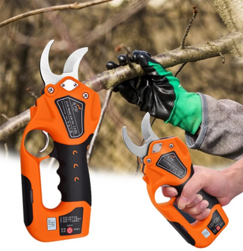 

20mm Cordless Electric Pruning Shears Electric Pruner Garden Scissors Tools Secateur 8v Rechargeable Battery Pruning Shears