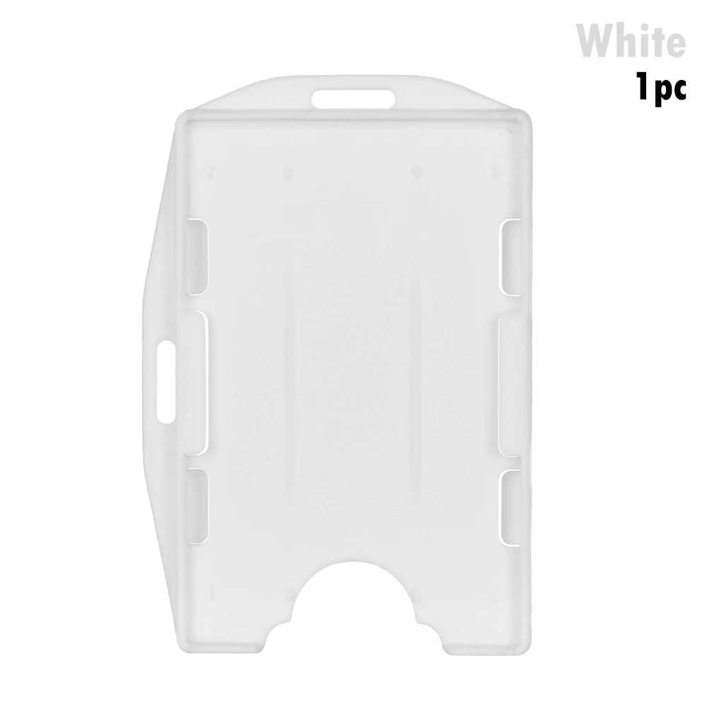 Type 4-white 1 шт Унисекс Многофункциональный жесткий пластиковый двухсторонний ID-карта унисекс значок рабочий ID держатель для карт прочный защитный чехол - Цвет: Type 4-white