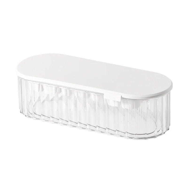 

Creative PET Large Capacity Ice Cube Mold DIY Household Refrigerator Ice Tray with Lid Ice Cube Box