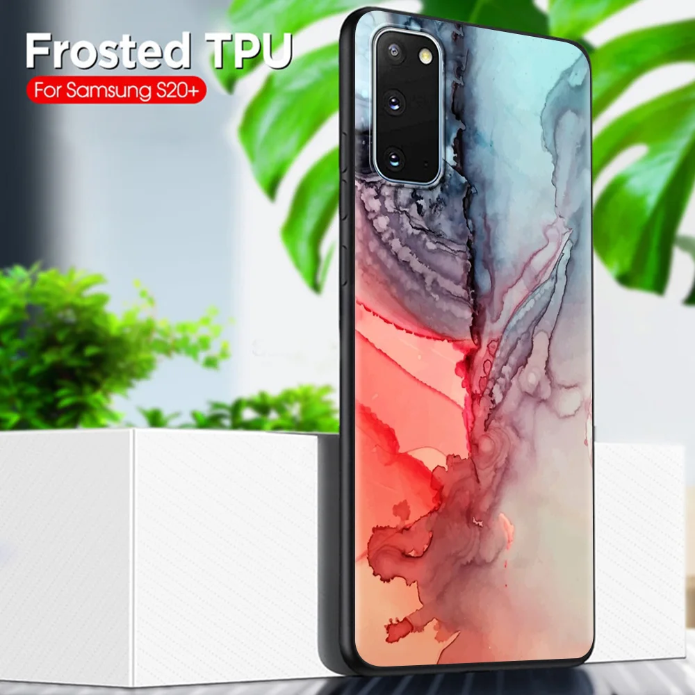 

Phone case For Samsung Galaxy S21 Ultra S20 FE S10 Plus Lite S9 S10e cover shell Art Geometry Marble