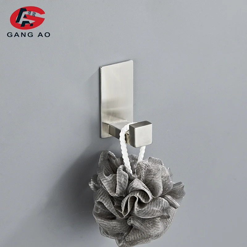 Серебристый набор аксессуаров для ванной комнаты из нержавеющей стали вешалка