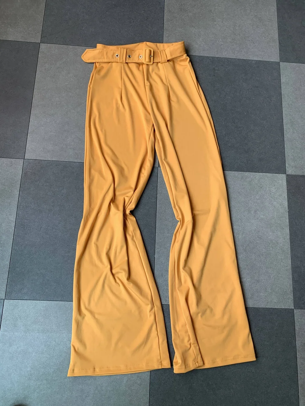 Женские повседневные широкие брюки с высокой талией весенние черные офисные