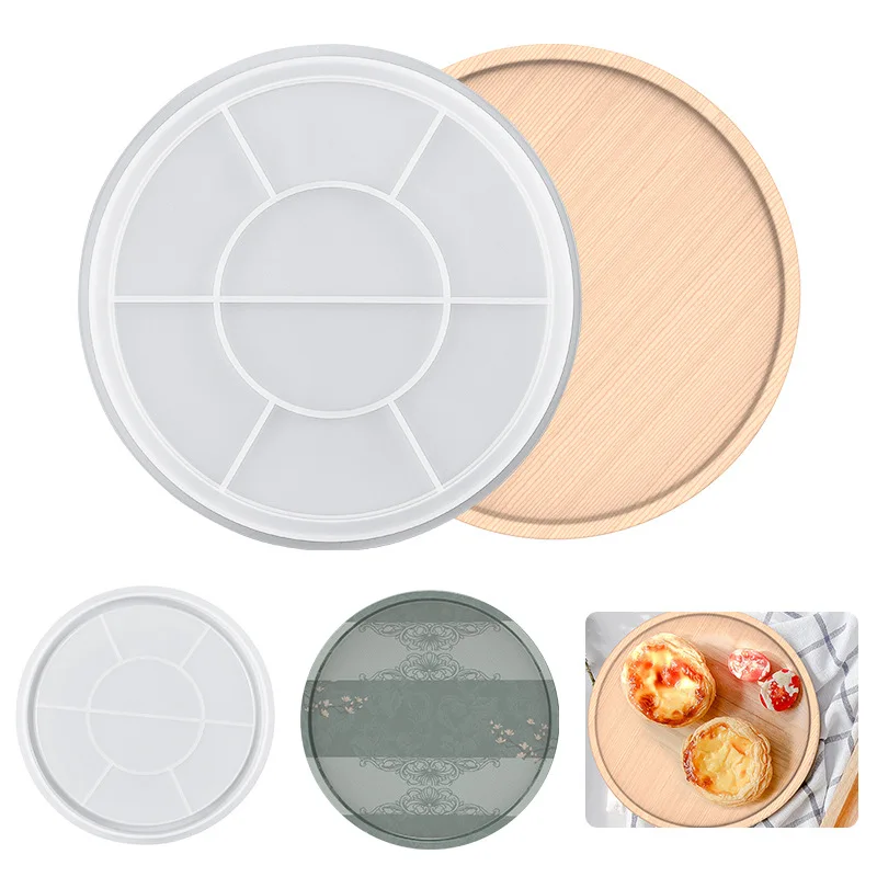 

1 шт., Круглый Силиконовый поднос для фруктов