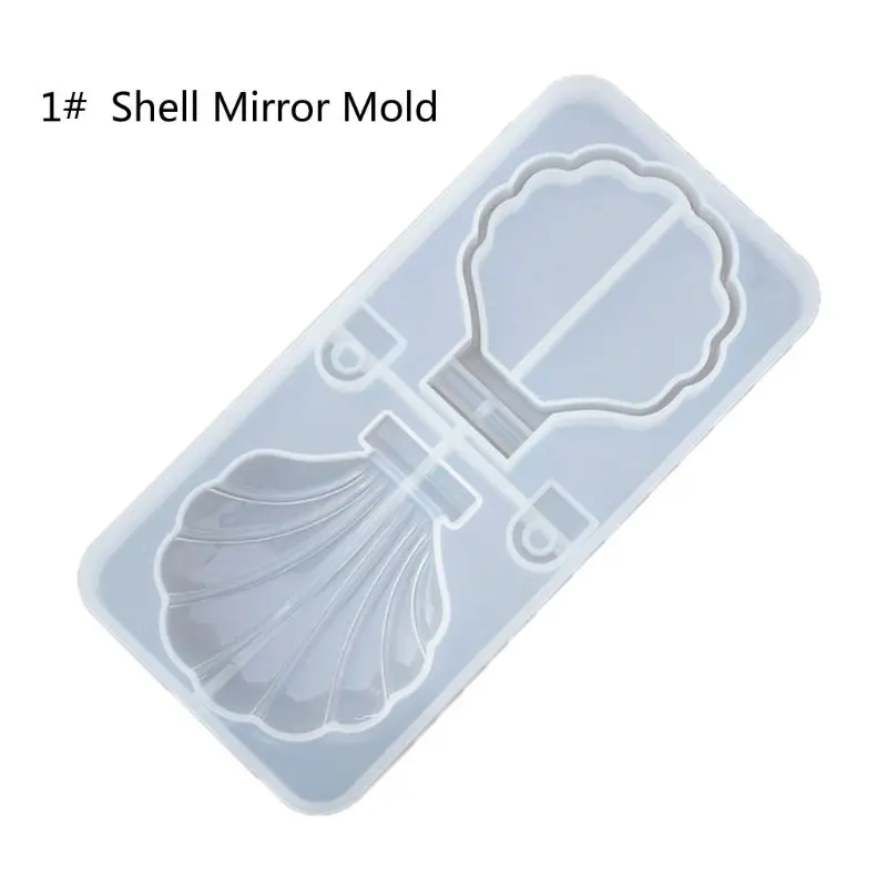 Handmade Cat Folding Mirror Resin Casting Mold Shell Round Makeup Silicone Epoxy Art Crafts | Украшения и аксессуары