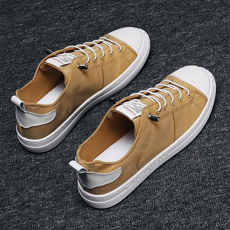 

2021 New Men's Casual Shoes Breathable Lazy One Foot Ice Silk Canvas Shoes Versatile Sports Leisure Comfortable Soft Bottom