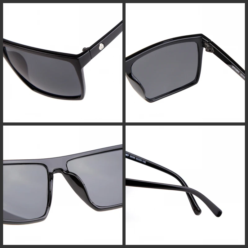 WHO CUTIE 2018 большие квадратные солнцезащитные очки мужские фирменные дизайнерские