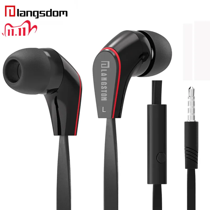 Langsdom JM12 металлические наушники вкладыши 3 5 мм проводные бас стерео