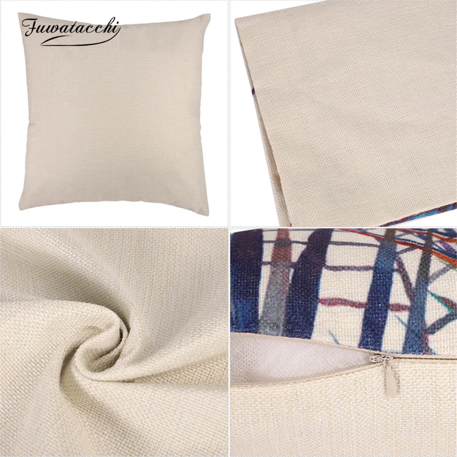 

Fuwatacchi Cushion Covers Decorative Pillows Bed Linen Geometric Printed Throw Pillowcases Covers For Home Decor Sofa Chair