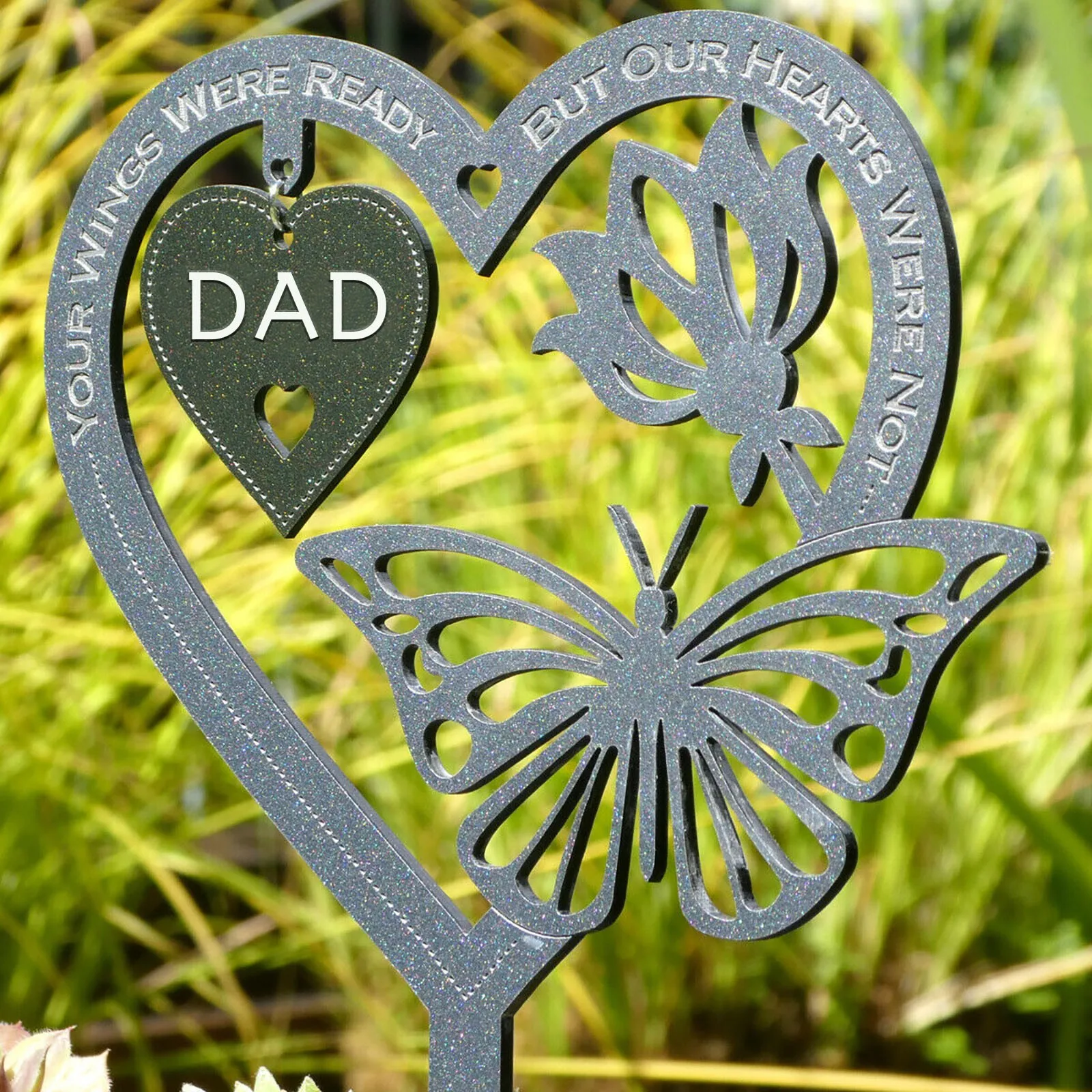 

Commemorative Gift Butterfly Insert Outdoor Lawn Plastic Decoration Stakes Balcony Terrace Waterproof Love Butterfly Decor#X