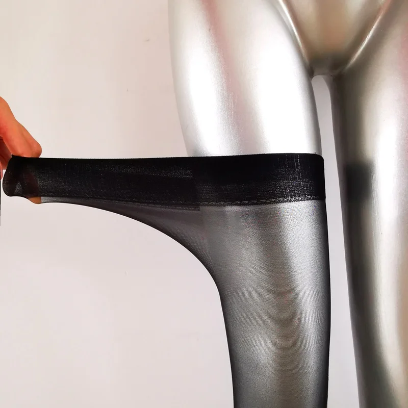 Женские носки до колена с рисунком в рубчик сексуальные прозрачные шелковые