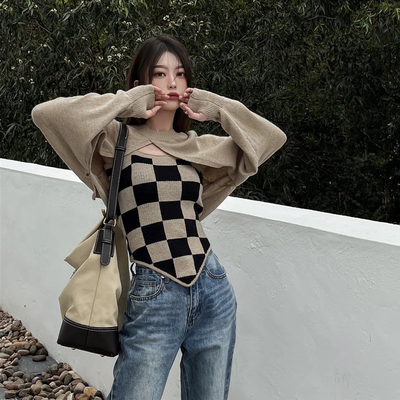 Набор для уличной фотосъемки Spice Girls женский осенне-зимний пуловер с длинным