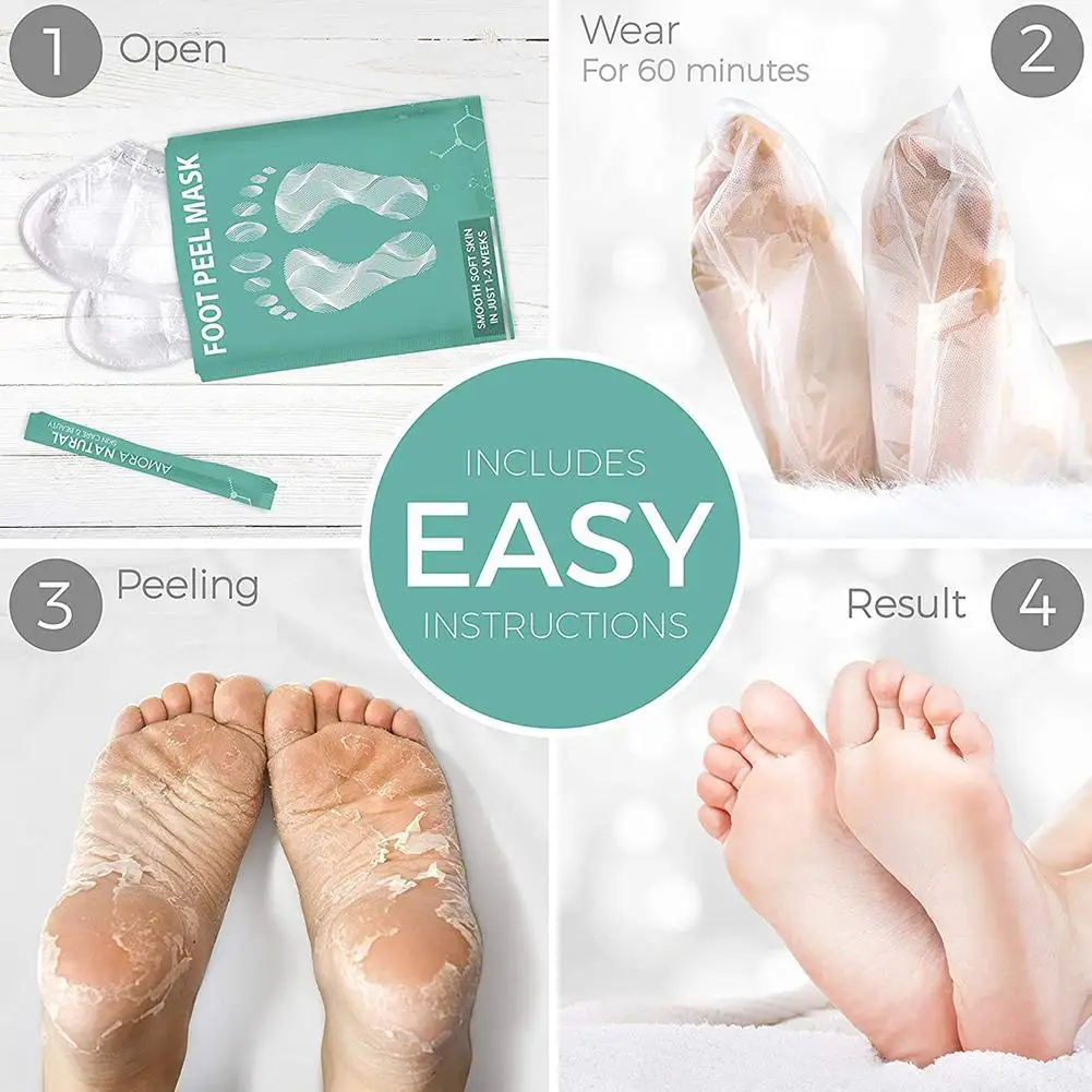 

Ultimate Foot Peeling Mask Feet Mask Scrub Exfoliating Patch Anti Foot Skin Socks Remove Crack For Pedicure Heel B1B8